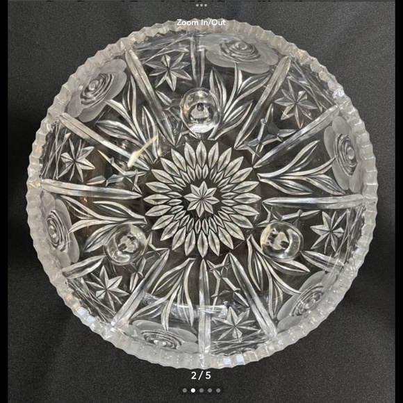 RARE FIND!! Vintage~Beautiful American Brilliant Cut Crystal Bowl - Picture 2 of 6